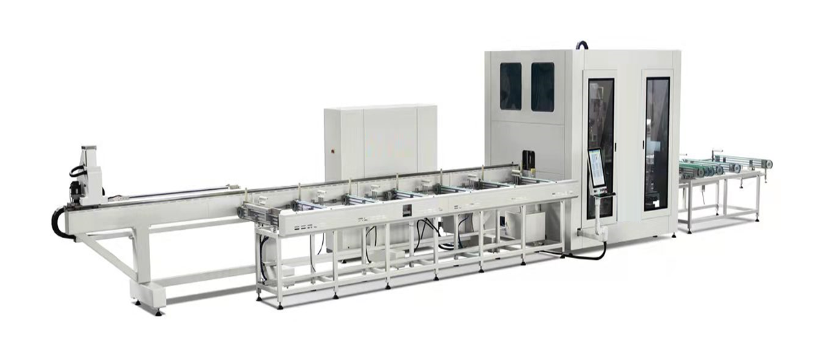 Aluminum plastic profile sawing and milling machining center SJMCX02